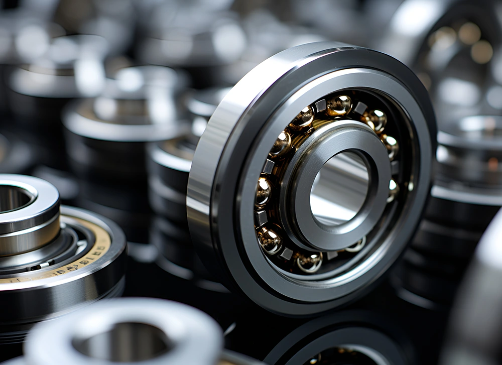 The use of bearings.